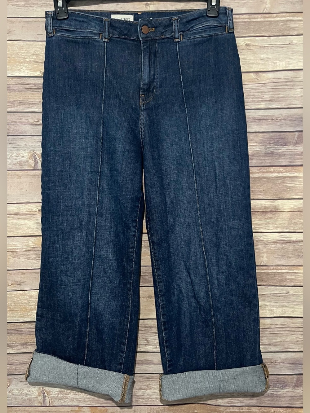 Pilcro Cuff Crop Sz 29 High Rise Straight Leg Jeans - Picture 8 of 11